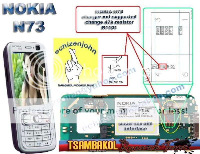 Nokia N73 charging Not support Solution Amit